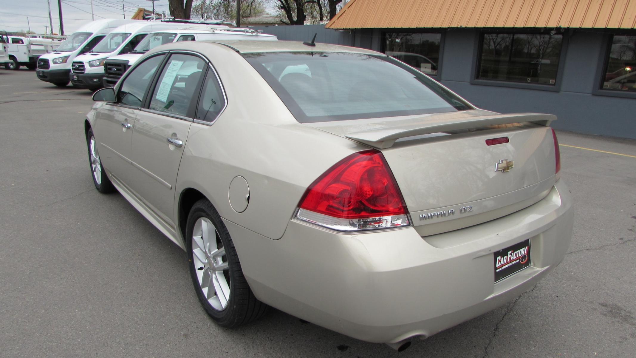 2012 Beige /Black Chevrolet Impala LTZ (2G1WC5E34C1) with an V6 engine, Automatic transmission, located at 4562 State Avenue, Billings, MT, 59101, (406) 896-9833, 45.769516, -108.526772 - Local Trade In V6, Automatic, Leather, Dual Power seats, Bose sound, Air conditioning, Cruise control, brand new tires, fresh oil change ready to hit the road! Call - 4o6-896-9833 Text - 4o6-534-9134 Stop by - Car Factory - 4562 State Ave - Billings MT 591o1 - Photo #3